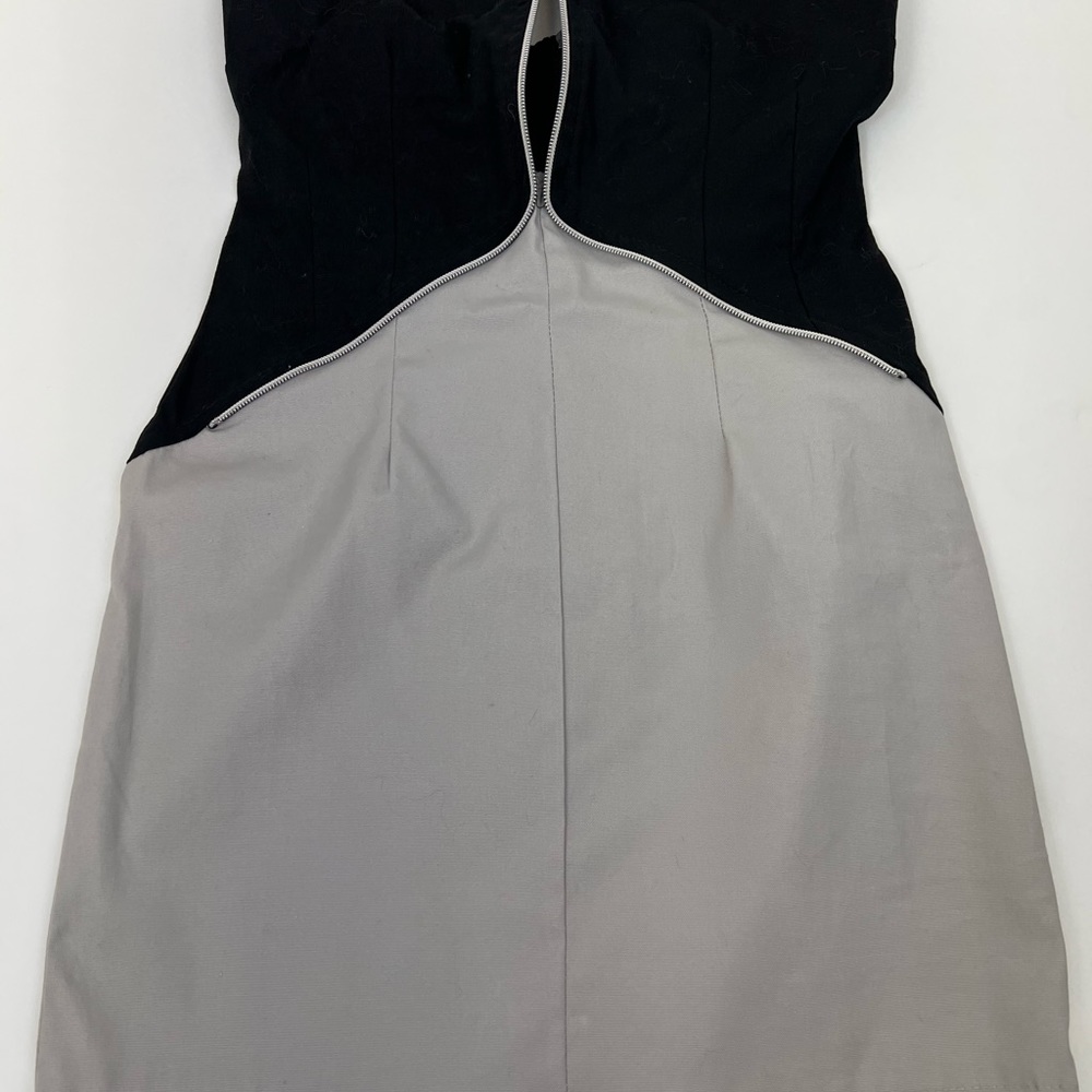 Sleeveless, Corset look like Black and Grey Dress
